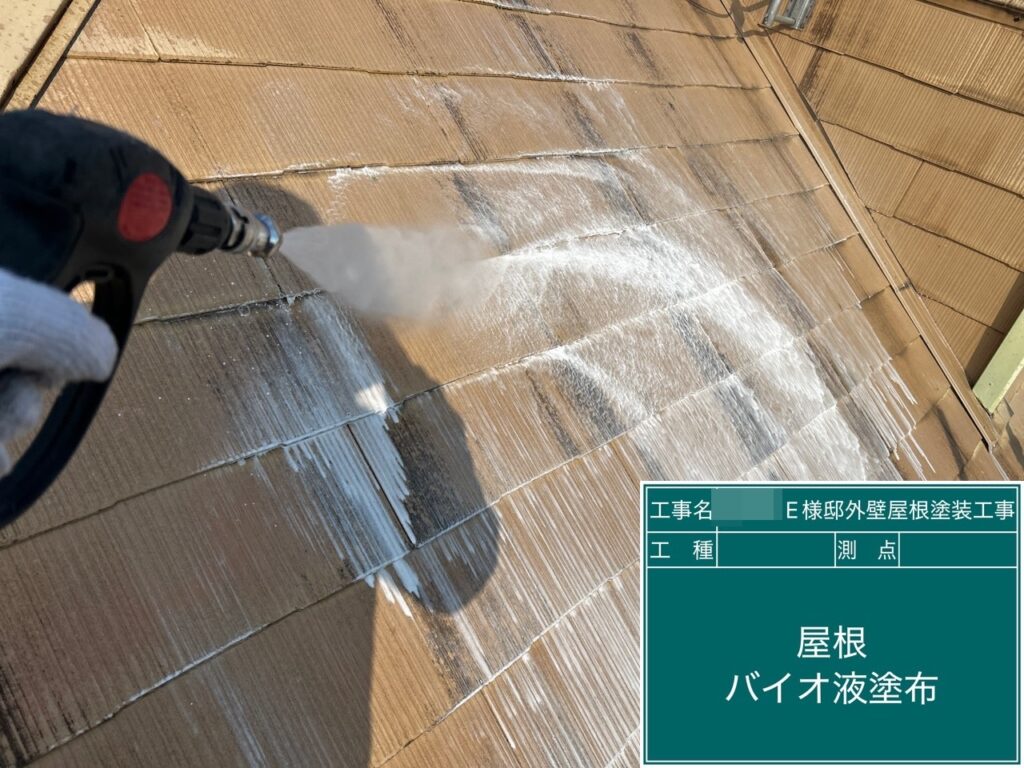 壁バイオ液塗布