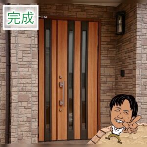 愛媛県松山市　玄関ドアリフォーム♬