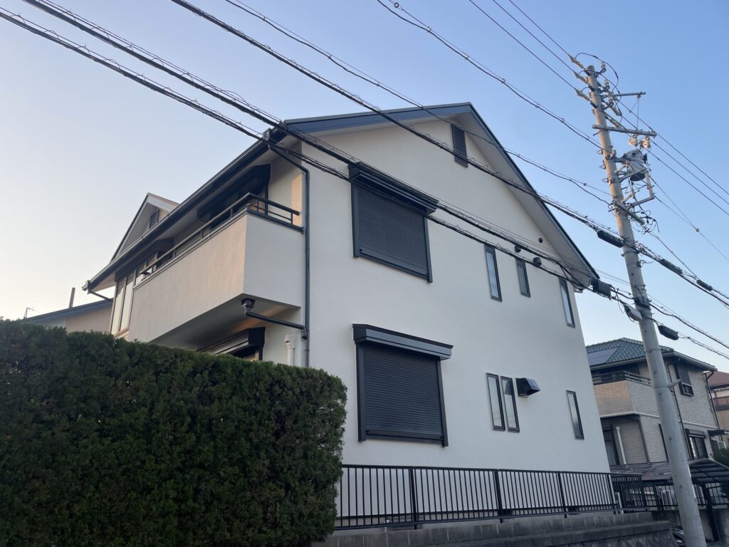 側面の外壁もしっかり塗装できました☆