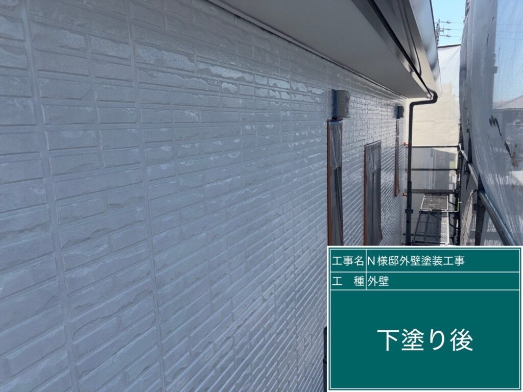 下塗り後です。