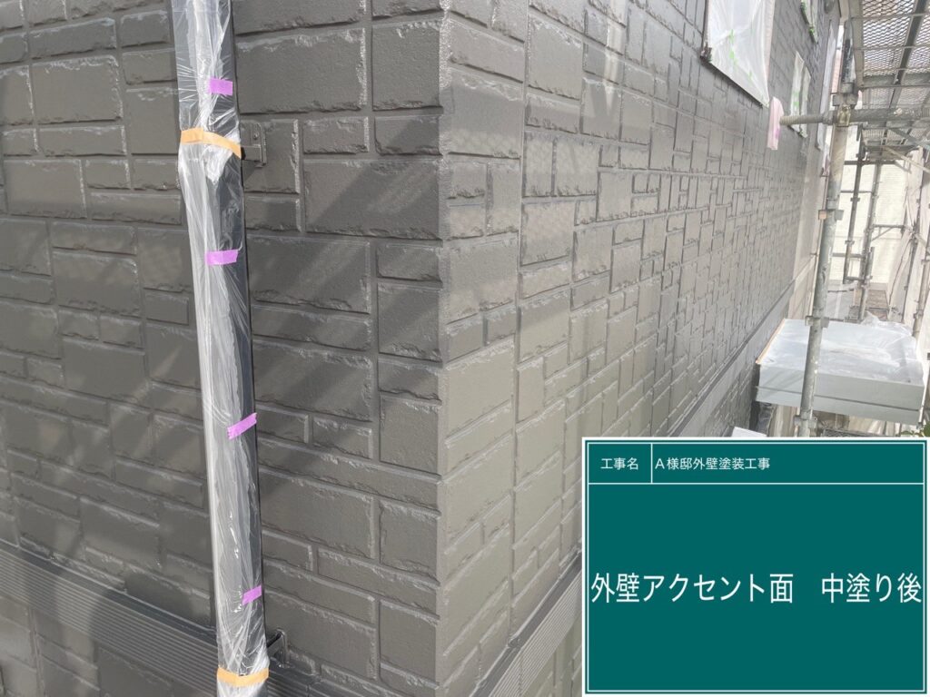 中塗り後です。